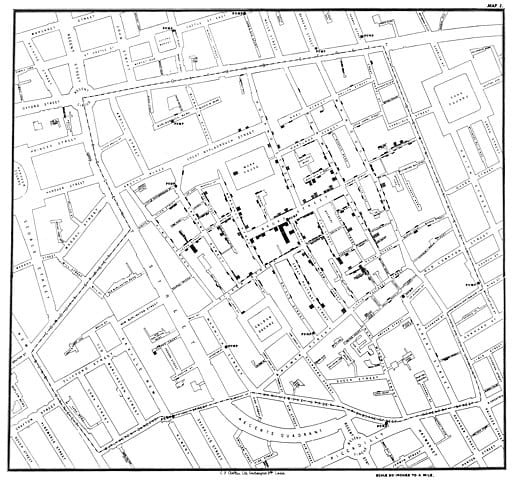 Compiling data from the 1854 cholera outbreak in Soho